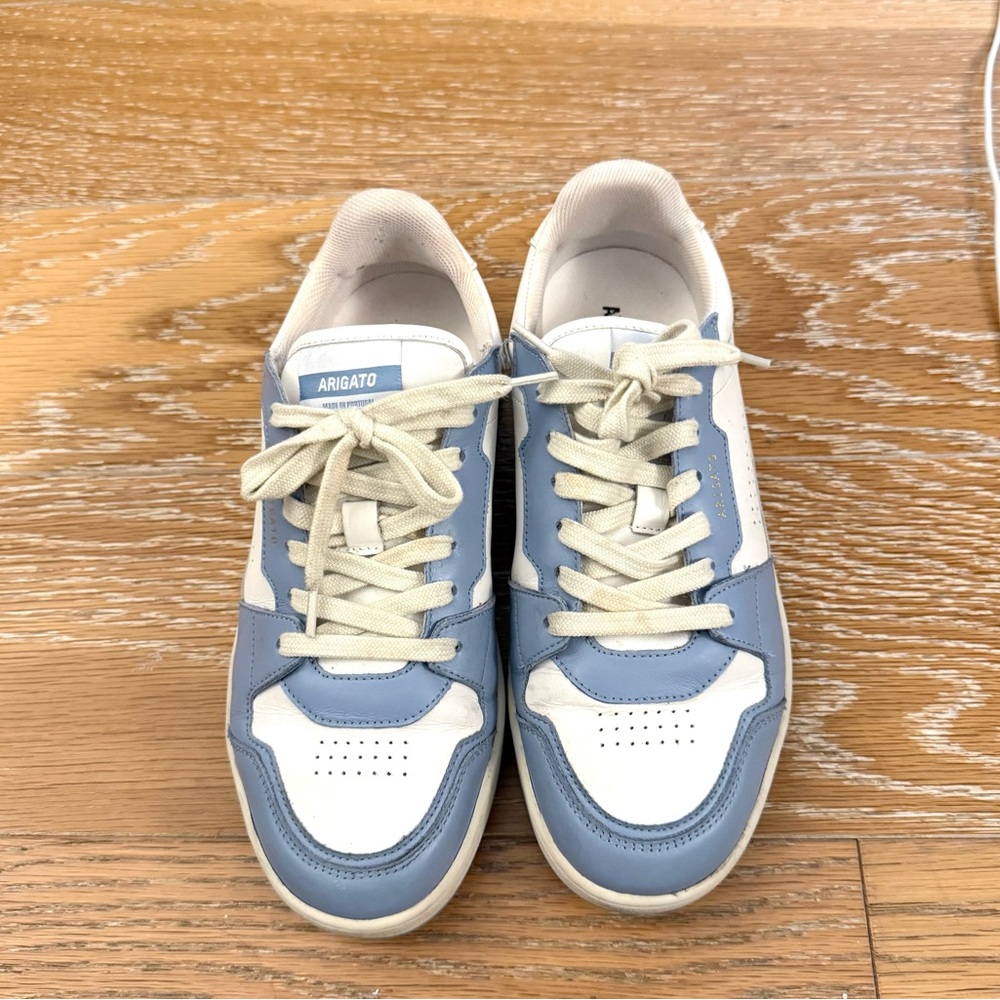 White & Blue Dice Lo Sneakers - Light Blue and White Sneaker - Picture 6 of 7